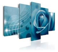 Tableau Beauté bleue-Taille L 100 x H 50 cm Imprimé G