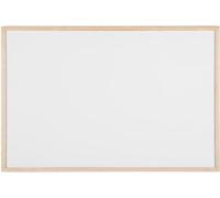 Tableau BI Office Budget blanc cadre en bois grand 90 x 60 cm