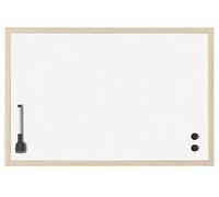 TABLEAU BLANC 60X40 CADRE EN BOIS - MAGNETIQUE