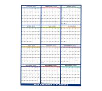 Tableau blanc Almanach pour berceau - Calendrier à 12 feuilles 2025,91 x 61 cm Calendrier de planification Manade pour réfrigérateur École Alarmer Bureau Intérieur Famille Gagnant