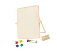 Tableau blanc avec marqueurs - Tableau à message double face - Fournitures pour enseignants - Petit tableau à message double face pour l'école