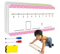 Tableau blanc avec numéros effaçables à sec, tableau blanc avec numéros effaçables à sec - 0 à 20 jeux d'additions et soustractions de tableau effaçable et inscriptible double face |