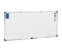vidaXL Tableau blanc magnétique Blanc 110x60 cm Acier