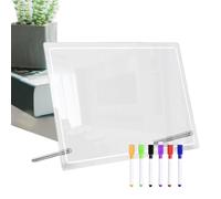 Tableau blanc de bureau, panneau d'effacement à sec de bureau,Tableau de dessin de tableau effaçable | Bloc de notes de bureau multi-usages pour la maison d'école domestique