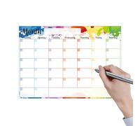 Tableau blanc de calendrier de réfrigérateur, calendrier magnétique pour réfrigérateur - Tableau blanc magnétique effaçable à sec,Calendrier mural effaçable 2025 en matériau de tableau souple po