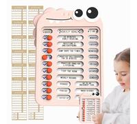 Tableau blanc de liste de contrôle des corvées, tableau de planification pour les | Tableau des tâches pour adultes | Développez de bonnes habitudes avec le curseur de liste de contrôle sur le lieu de