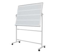 Tableau blanc double face effaçable à sec, hauteur réglable, pour enseignement à la maison et à l'école, parfait pour l'apprentissage créatif et l'éducation musicale