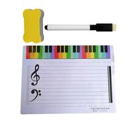 Tableau blanc double face effaçable portable en PVC pour enseignants, étudiants, leçons inscriptibles pour l'éducation musicale