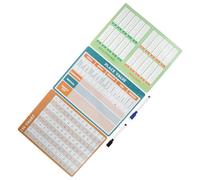 Tableau Blanc Double Face Réutilisable pour Mathématiques, Portable | Papier et Pet, Écriture Effaçable Facile, pour Classe, Petits Groupes, Maison, Élèves et Enseignants