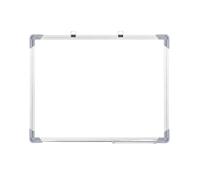 Tableau blanc effaçable à sec avec cadre arrondi 20 30 | Cadre en alliage d'aluminium et ABS avec coins arrondis - Affichage mural pour notes de formation et informations sur le lieu