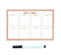 Tableau blanc effaçable à sec avec design magnétique amovible pour réfrigérateur calendrier tableau d'affichage pour planifier et organiser les activités hebdomadaires