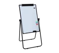 Tableau blanc effaçable à sec avec support, tableau blanc magnétique double face, hauteur réglable 36« x 24 » et support pivotant à 360 degrés, tableau à feuilles mobiles avec effaceur et marqueur