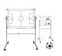 Tableau Blanc EffaçAble à Sec Double Marqueurs MagnéTiques et Effaceur | Adre et Support en Alliage D'Aluminium, Tableau Blanc Rotatif Mobile, Grand Tableau D'éCriture pour éColes de Sport.