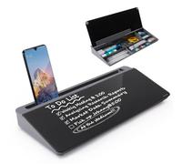 Tableau blanc effaçable à sec, ordinateur de bureau pour prendre des notes, surface effaçable à sec avec rangement, surface noire