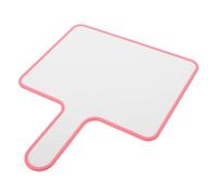 Tableau Blanc Effaçable à Sec Portable Double Face avec Poignée Rose | Plastique et Métal, Surface Lisse sans Traces ni Reflets, pour Classe, Vote et Activités de Groupe