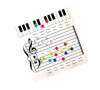 Tableau blanc effaçable à sec pour enseigner et pratiquer pour les étudiants, les enfants, les musiciens