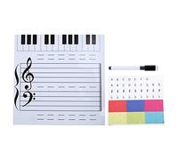 Tableau blanc effaçable à sec pour personnel de musique pour enseignement scolaire, tableau de notes pour enseignant, tableau de notes pour carte d'identité