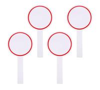 Tableau Blanc Effaçable à Sec Rouge 4 Pièces en Mousse pour Notation