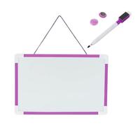 Tableau blanc effaçable et magnétique tableau blanc magnétique Double face tableau d'écriture Graffiti for enfants tableau d'affichage effaçable(Purple)