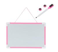 Tableau blanc effaçable et magnétique tableau blanc magnétique Double face tableau d'écriture Graffiti for enfants tableau d'affichage effaçable(Pink)