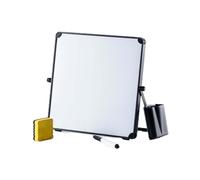 Tableau Blanc Effacable JUSHZ Mini Chevalet Ardoise De Table Petite Blanche Magnétique Tableau Blanc Effacable Sur Pied Tableau De Messages Sur Support De Bureau (Noir, 30x25cm)