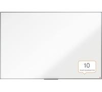 Nobo Tableau Blanc Mélaminé Non-Magnétique, 1800 x 1200mm, Cadre Aluminium, Montage Mural par les Coins, Porte-Marqueur Inclus, Essence, Blanc, 1915486
