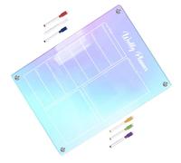 Tableau Blanc Hebdomadaire Magnétique en Acrylique pour Réfrigérateur