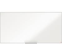 Tableau blanc Impression Pro émail magnétique cadre aluminium 1800x900mm blanc