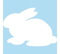 Tableau blanc lapin