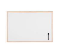 Tableau blanc laqué cadre bois 60 x 90 cm Bi-Office