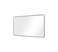 Nobo Tableau Blanc Acier Magnétique à Écran Large, 1220x690mm, Cadre Aluminium, Montage Mural par les Coins, Porte-Marqueur Inclus, Premium Plus, Blanc, 1915372