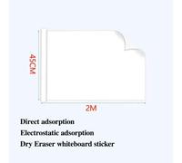 Tableau blanc Leges réutilisable,adhésif aux murs sans dommage,facile à appliquer et à enlever,effaceur à sec,tableau blanc,largeur: 45cm - Type 45CM-2M #B