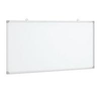 Tableau blanc magnétique 60 x 30 x 1,7 cm en aluminium avec surface lisse, magnétique, polyvalent comme panneau de présentation, tableau d'affichage, séparateur de pièce pour bureau, école, séminaire