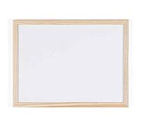 Tableau Blanc Magnétique - BI-OFFICE - 40 x 30 cm - Avec Marqueur - 2 Aimants - Cadre en Bois