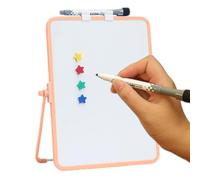 Tableau blanc magnétique - Bloc-notes double face avec support | Tableau blanc de bureau avec marqueurs, tableau d'écriture effaçable à sec, panneau d'affichage de notes effaçable pour lieu de travail