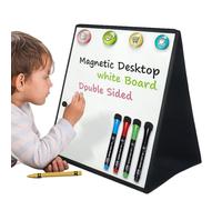 Tableau Blanc Magnétique De Bureau - Tableau Blanc Pliable, Tableauss Blancss Portable Double Face | Chevalet De Tableaau Blancss De Bureau Pliable Pour, Maison, Dessin, Étudiants, Enseignant