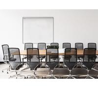 Tableau Blanc Magnétique Effaçable à Sec avec Cadre en Aluminium Premium EXPO 240x120cm