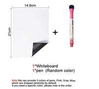 Tableau Blanc Magnétique Effaçable À Sec,Format A5,Souple,Pour La Maison,Le Bureau,La Cuisine,Le Réfrigérateur,Autocollants,Mémo - Type [A5]-1pen #A