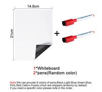 Tableau Blanc Magnétique Effaçable À Sec,Format A5,Souple,Pour La Maison,Le Bureau,La Cuisine,Le Réfrigérateur,Autocollants,Mémo - Type [A5]-2pen #B