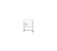 Tableau Blanc Magnétique Effaçable à Sec Mobile Double-Face 118 x 76 cm