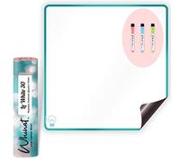 Tableau blanc magnétique effaçable pour frigo - Magnet souple pour bureau & chambre enfant - Pense bête adhésif aimanté familial - Organisateur cuisine pour repas/planning & RDV/Todo list !
