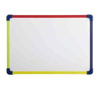Tableau Blanc Magnétique Enfants Cadre Plastique Multicolore 40 x 28 cm