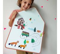 Tableau blanc magnétique - format cabane