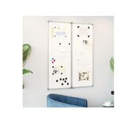 vidaXL Tableau blanc magnétique pliable 80x100x1,7 cm aluminium