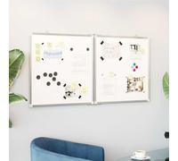 Tableau Blanc Magnétique Pliable Bureau Maison Intérieur Aluminium vidaXL