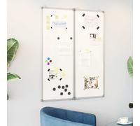 Tableau Blanc Magnétique Pliable Bureau Maison Intérieur Aluminium vidaXL