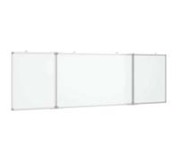 vidaXL Tableau blanc magnétique pliable 160x50x1,7 cm Aluminium effaçable à sec