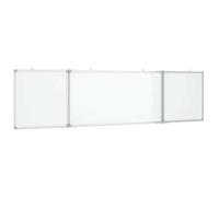 vidaXL Tableau Blanc magnétique Pliable 200x50x1,7 cm Aluminium, Tableau Blanc Pliable, Tableau Blanc Pliable effaçable à Sec, Tableau Blanc magnétique effaçable à Sec