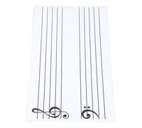 Tableau Blanc Magnétique pour Portée Musicale, Aide Piano Garçon fille | Format 60x30x0,1cm, Surface Souple Effaçable, Pratique en ixation sur Réfrigérateur ou Support Piano