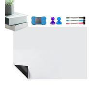 Tableau Blanc Magnétique Pour Réfrigérateur - Feuille Autocollante Portable, Réutilisable, Découpable, Plan Hebdomadaire, Liste De Tâches, Aide À L'apprentissage, Organisation | Solution Peu Encombran